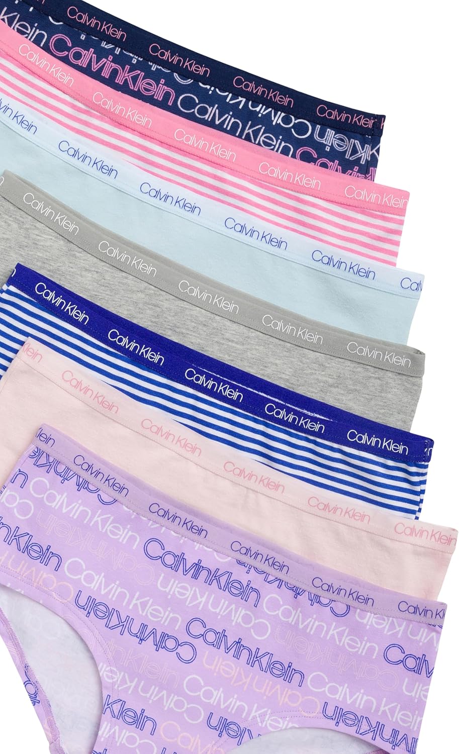 Calvin Klein Kids Girls' Modern Cotton Hipster Underwear 7-Pack - Image 3