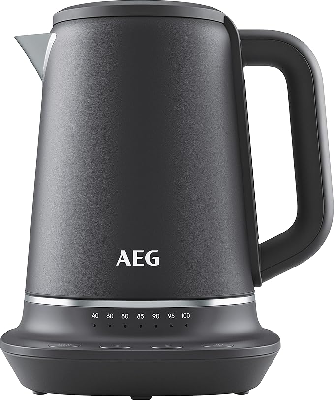 AEG Gourmet 7 Digital Temperature Control Kettle, 1.7 Litres, Lime