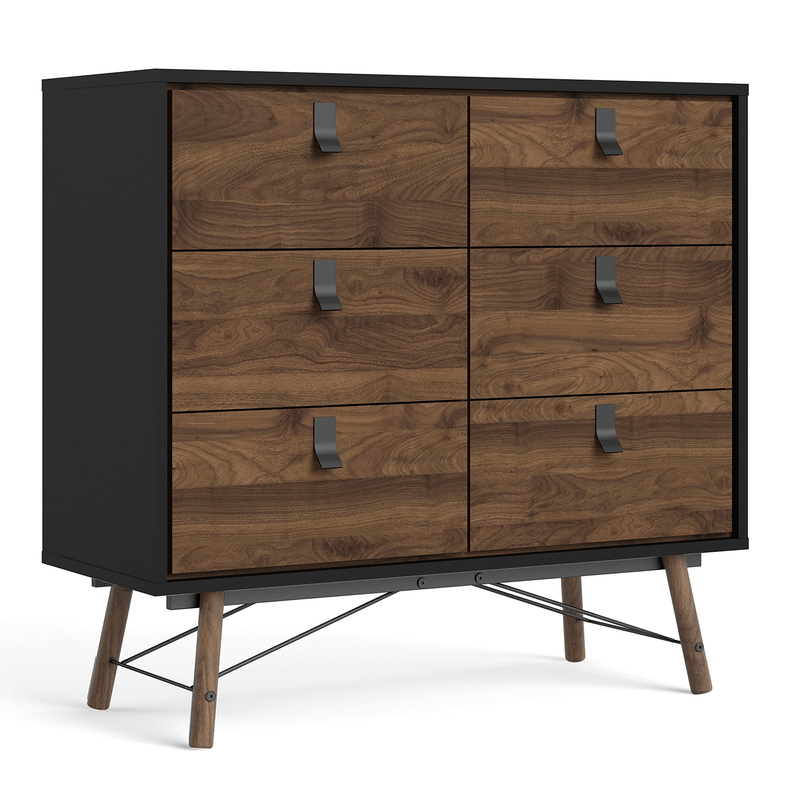 Furniture To Go | Ry, Black Walnut, Double Chest 6 Drawers
