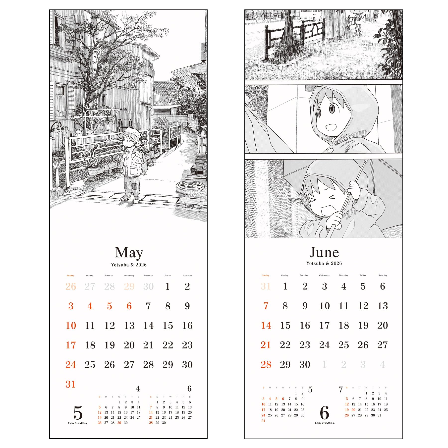 Amazon.co.jp: ［よつばと！］原画カレンダー2026 : ホビー