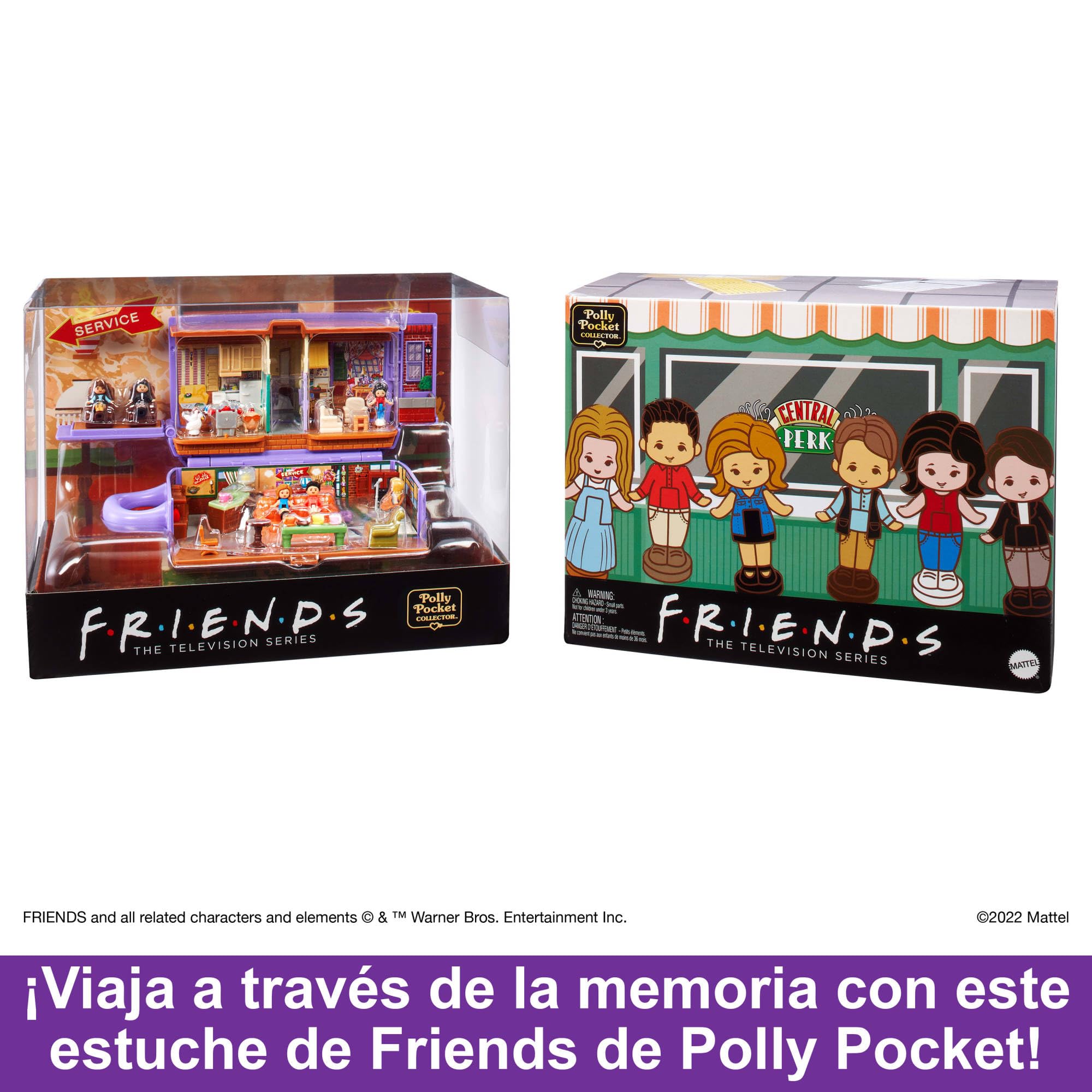 Polly Pocket Conjunto de Juego, Estuche de Friends con 6 muñecos y 9 Accesorios, HKV74 - 3