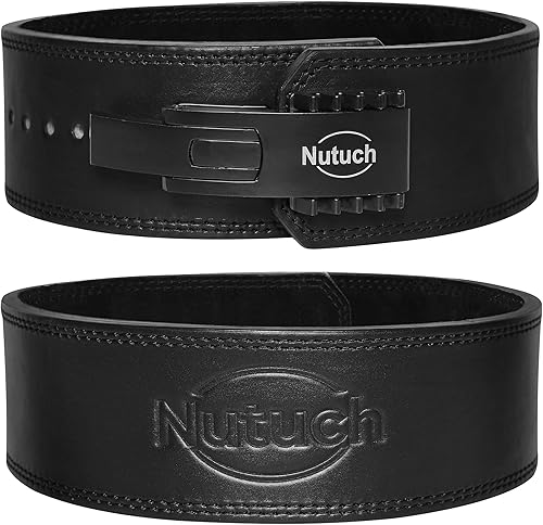 Genuine Leather Lever Weight Lifting Belt 10mm Gym Belts Weight Lifting Belts for Men and Women Grain Leather Weightlifting Belt Workout Belt