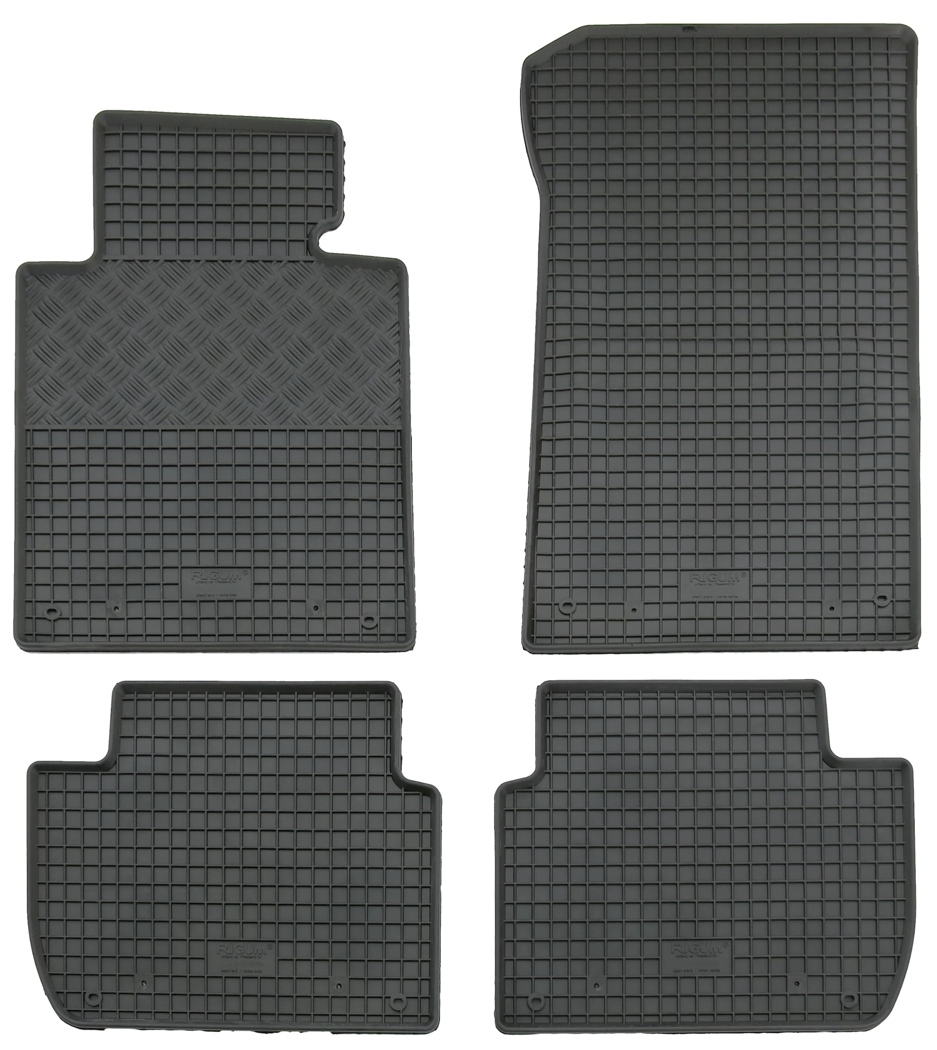 AD Tuning GmbH & Co. KG Juego de Alfombrillas de Goma para el Coche RI903119