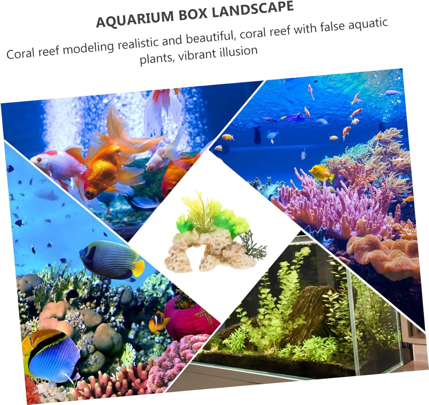 2pcs Artificial Coral Aquarium Decor Fish Tank Ornament Fish Tank Decoration Fish Bowl Fish Tank Stones Volcano Shape Fish Tank Kit Fish Tank Coral Statue Fish
