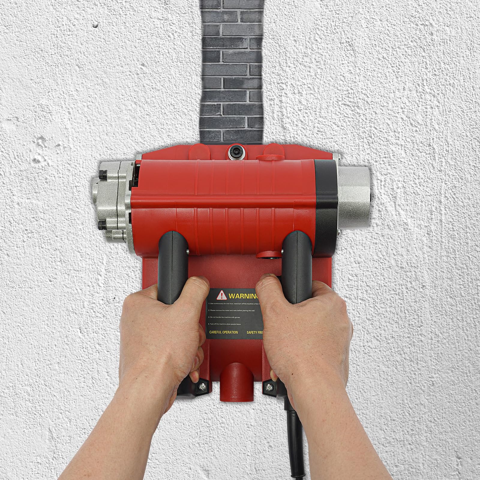 Pialla elettrica da parete 4580 W, smerigliatrice per cemento, profondità 1-4 mm