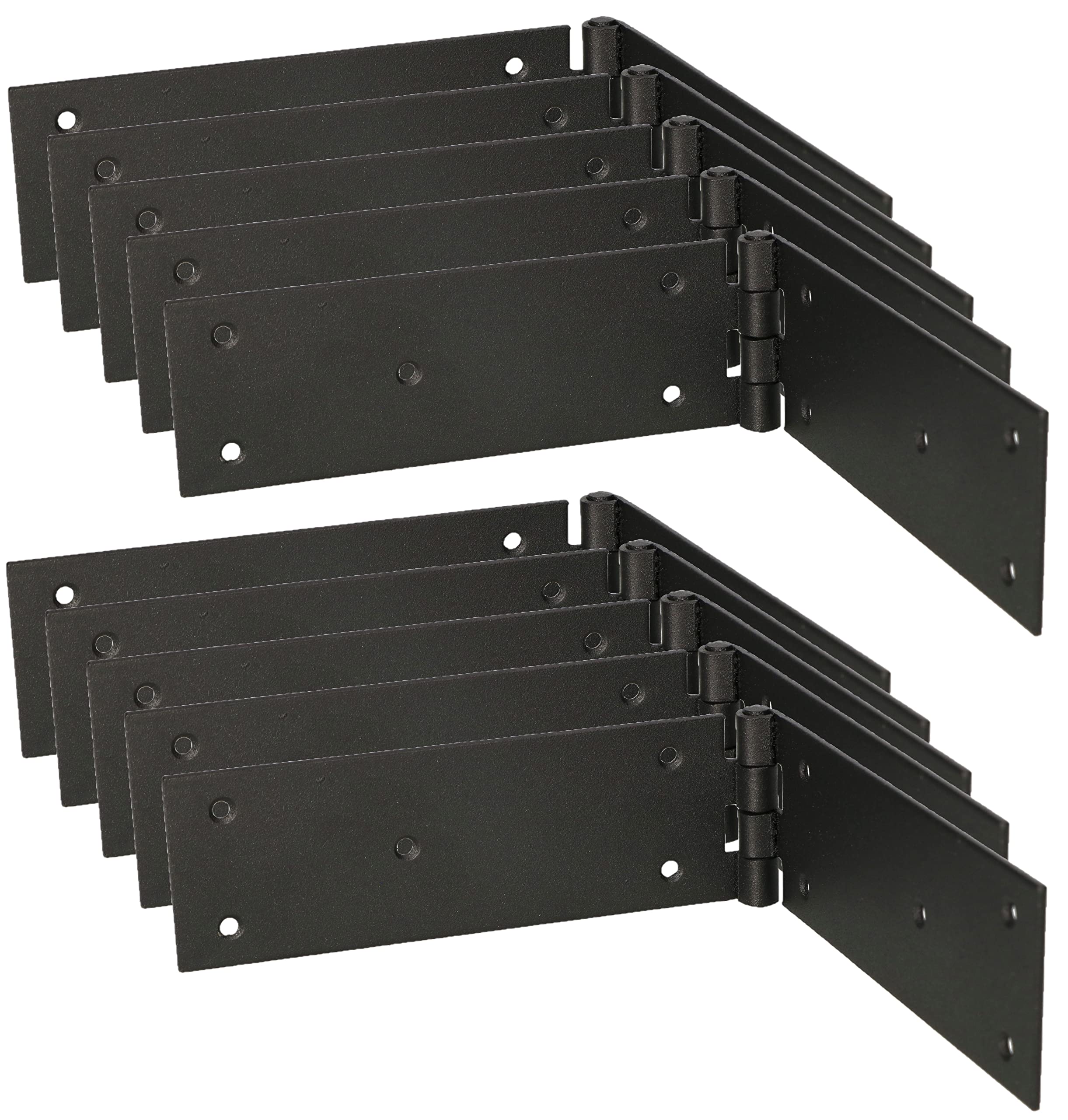 KOTARBAU® Set di 10 cerniere per porte, per mobili, 300 x 50 mm, colore: nero