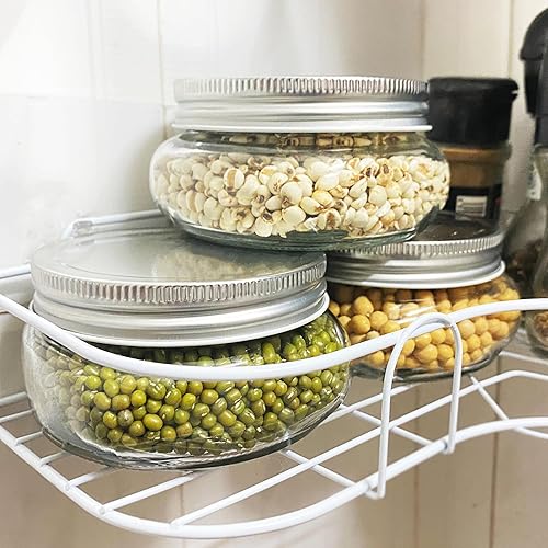 Miniatura 7 de CHGShine Tarro de boca ancha de 8 onzas  (paquete de 4)  para encurtido, manteca de karité, conservas, velas, decoración del hogar, avena durante la