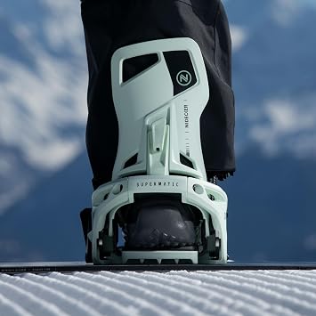 Nidecker Supermatic Snowboard First Universal, Dual-Entry, Automatic Binding - Comfortable and Reliable as a Regular Two-Strap Binding - Genuine Game Changer with its Drop in tech