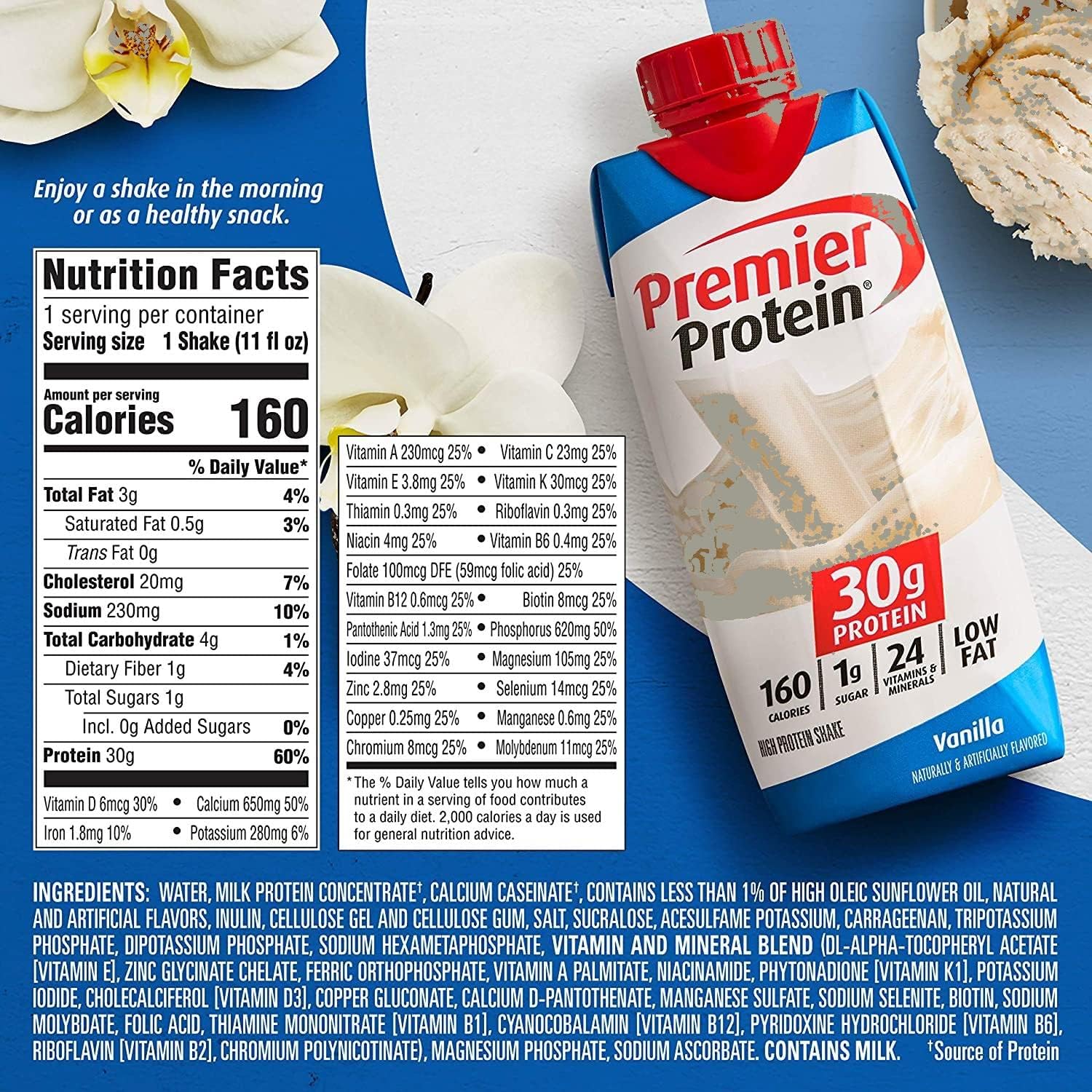 Premier Protein High Protein Shake, Chocolate and Vanilla Variety pack