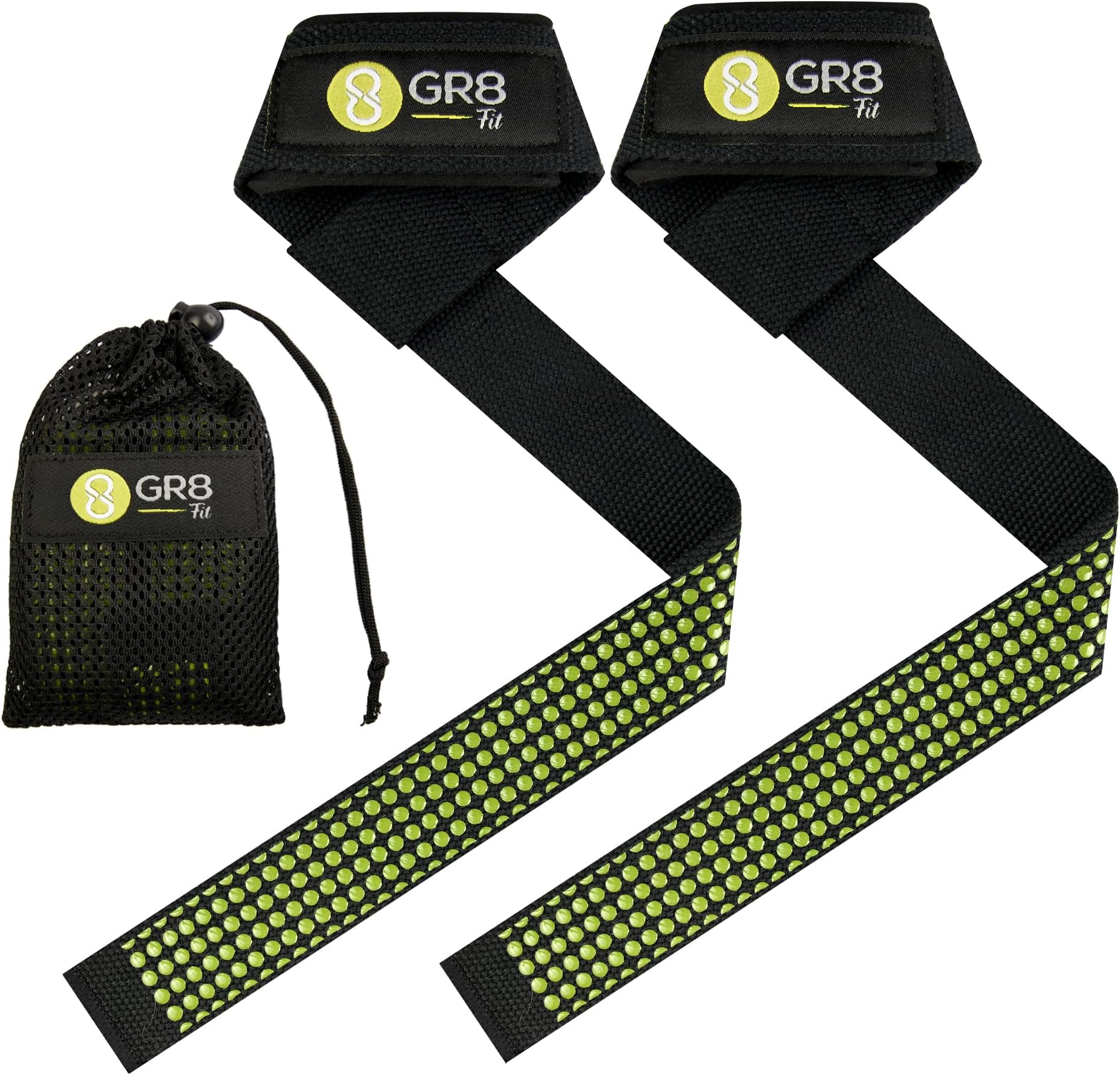 RIGID FITNESS Lifting Straps for Gym, Padded Wrist Protection Straps