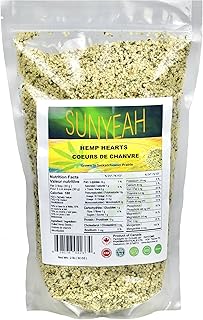 Canadian Hemp Hearts, 2 LB hulled Hemp Seeds, Saskatchewan Harvest, Shelled Hemp Seeds, Great for Smoothies, yogurt & salad, Non-GMO, Vegan, Keto, Gluten Free