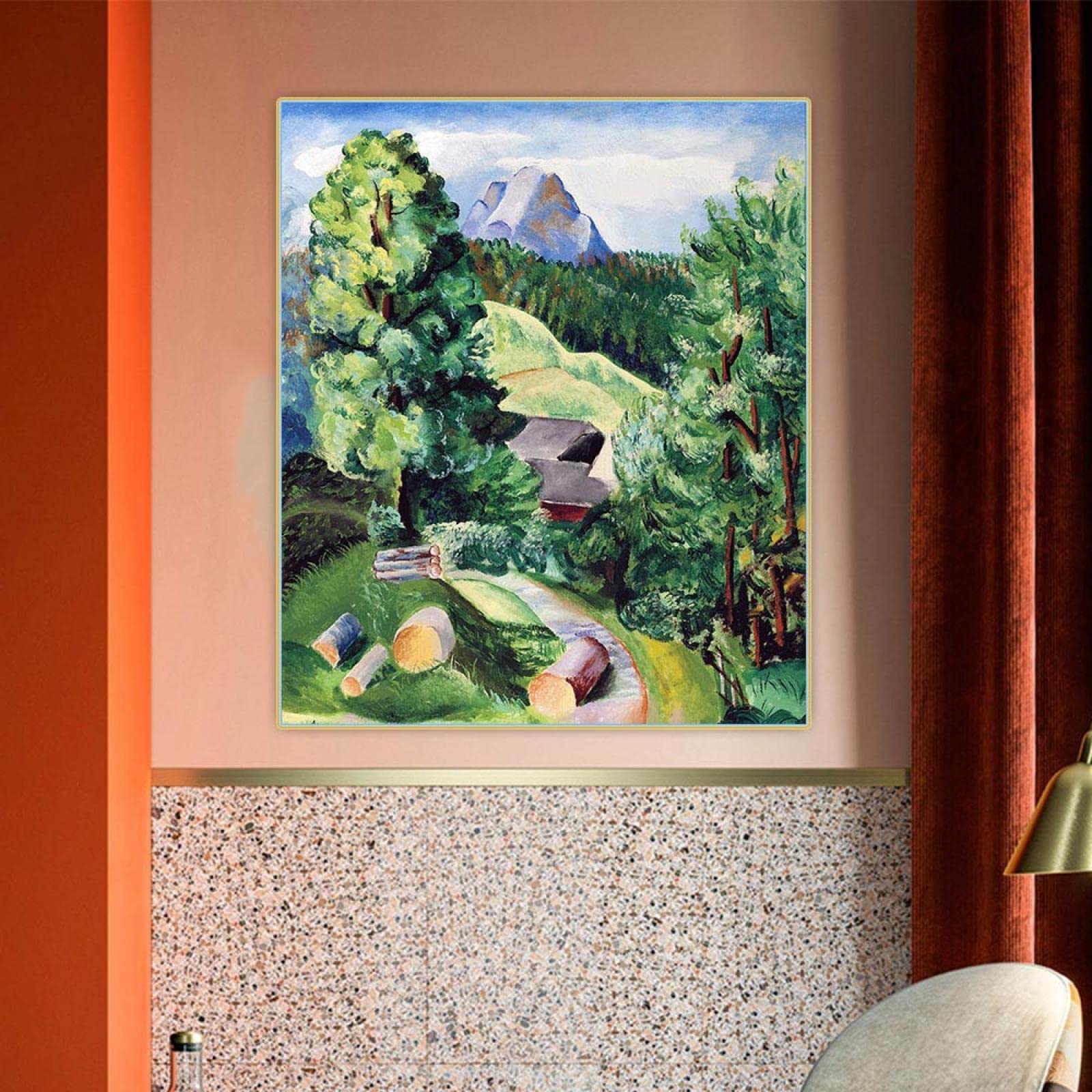 Amazon｜有名な絵画の複製モイズ・キスリング「landscape.1918