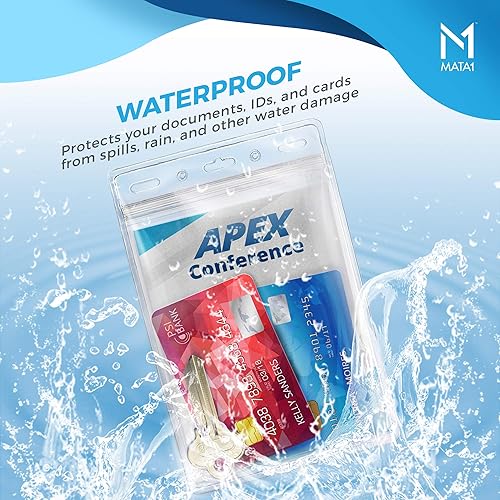 Miniatura 4 de Portatarjetas extra gruesos para pasaporte y tarjetas de identificación (transparente, 4 x 6 pulgadas, paquete de 100), extra grande (XXL) soporte