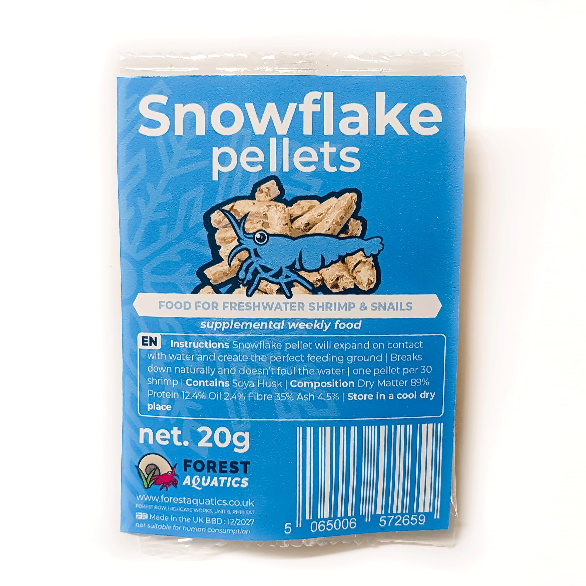Snowflake Food for Cherry Shrimp & All Bottom Dwellers (20g)