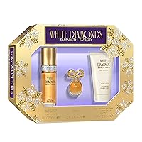 Vista 9 de Elizabeth Taylor White Diamonds - Set de regalo para damas con spray, loción corporal, gel de ducha y perfume