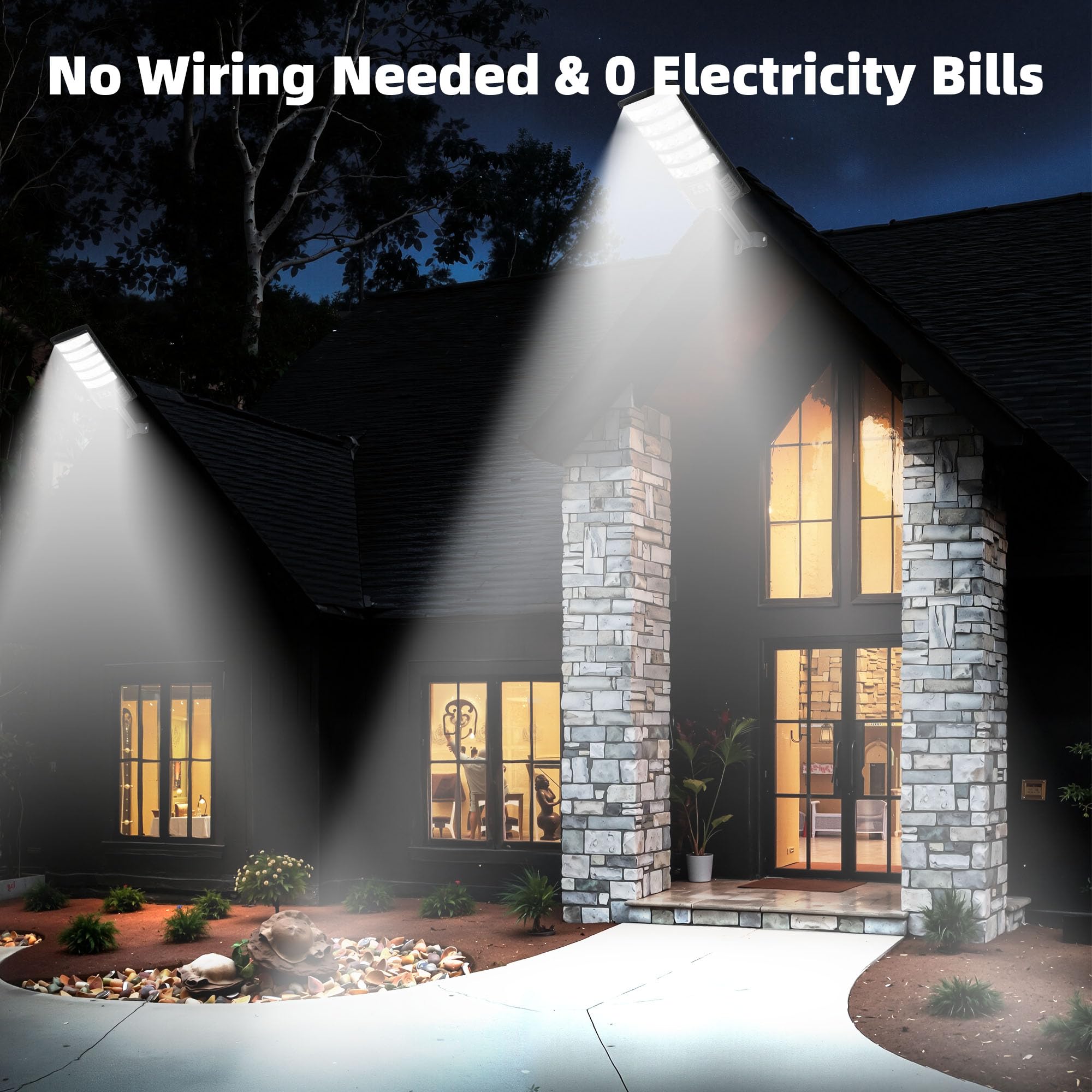 Solar Street Lights - 2 Pack Security Lighting -5