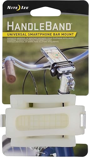 Nite Ize - Banda para el manubrio. Soporte de manubrio para teléfono celular de enganche rápido, seguro y accesible en su bicicleta. Soporte de