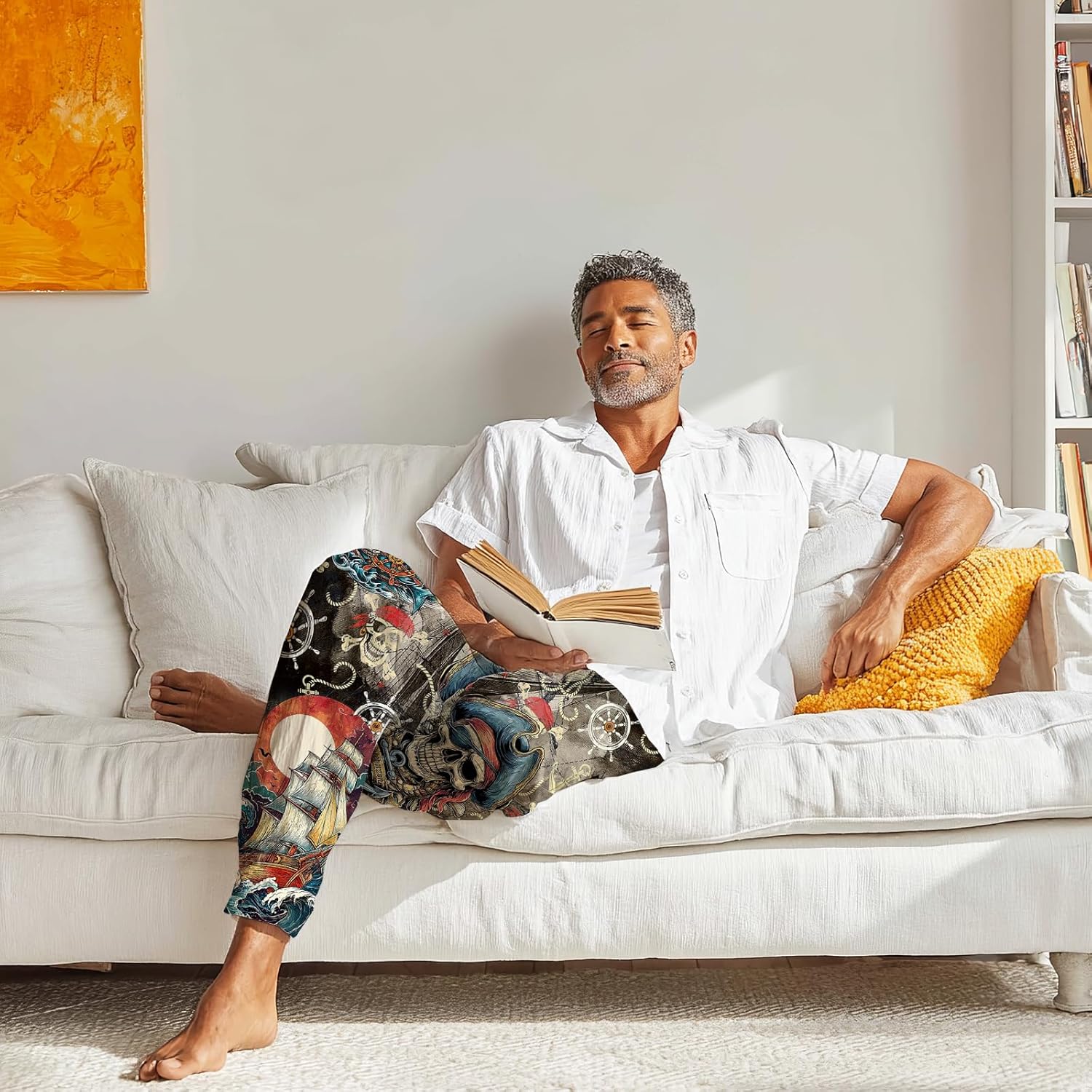 Mens Pajama Pants, Christmas Holiday Birthday Pajamas Lounge Pants, Mens pjs Sleep Bottoms, Gifts For Men - Image 4