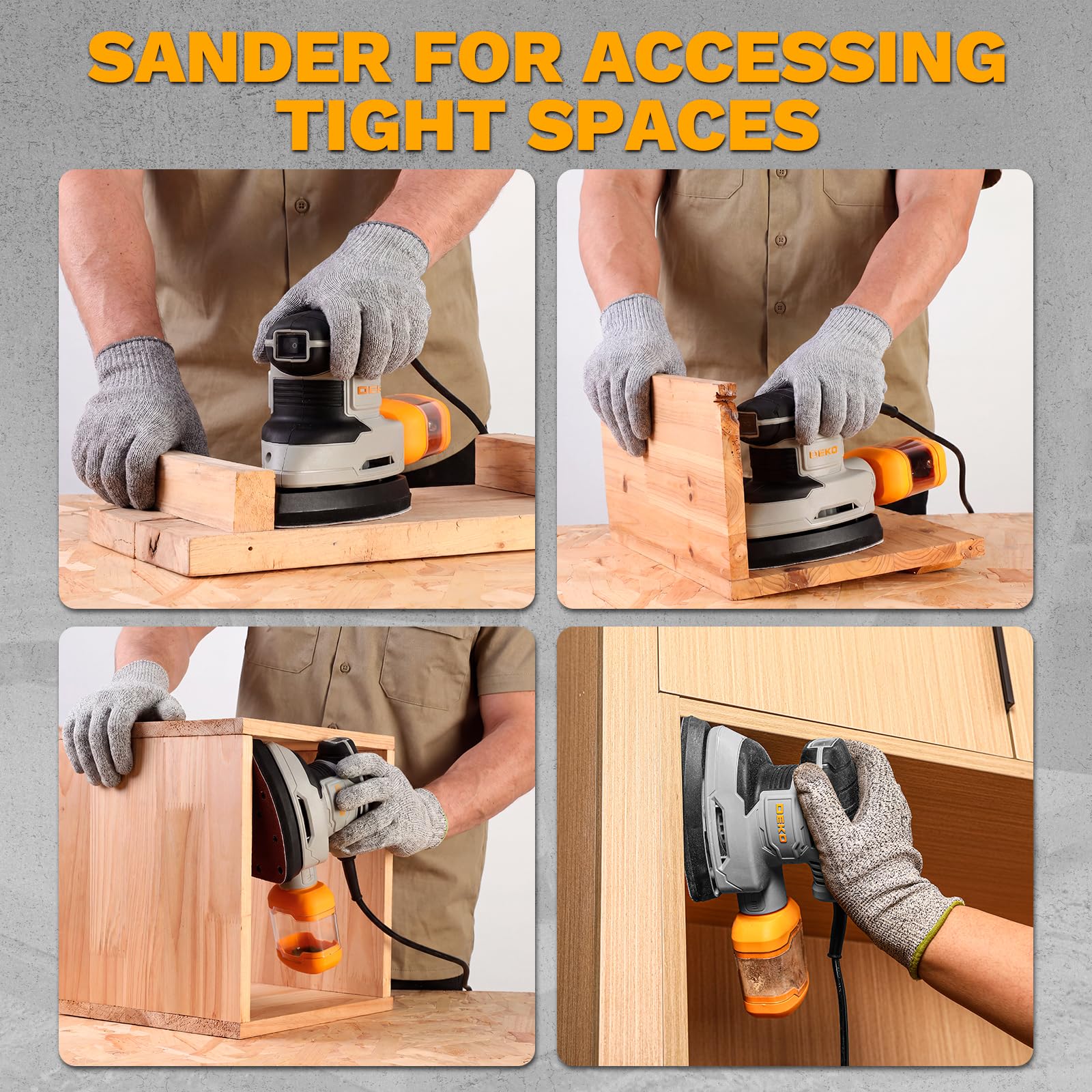 DEKOPRO Detail Sander - Electric Mouse Sander -7