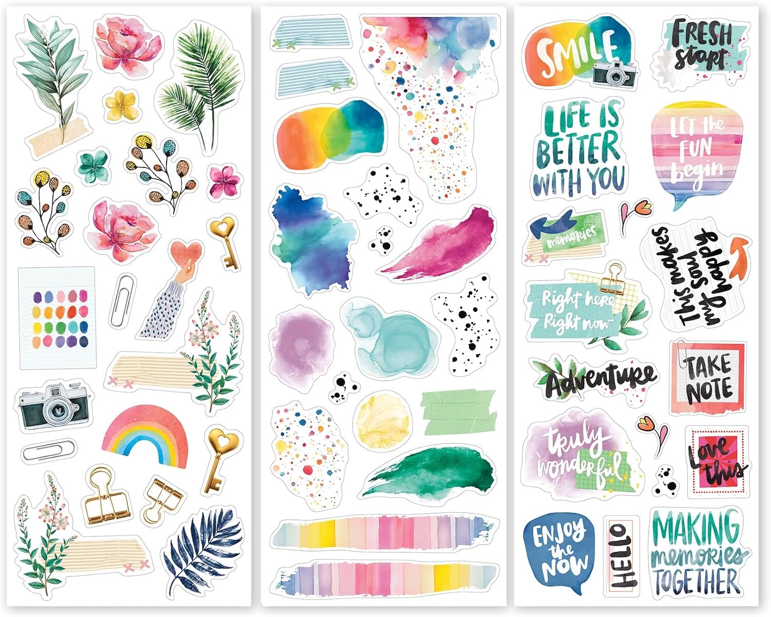On the Bright Side Clear Stickers (3/pk) - Creative Memories and Amy Tangerine