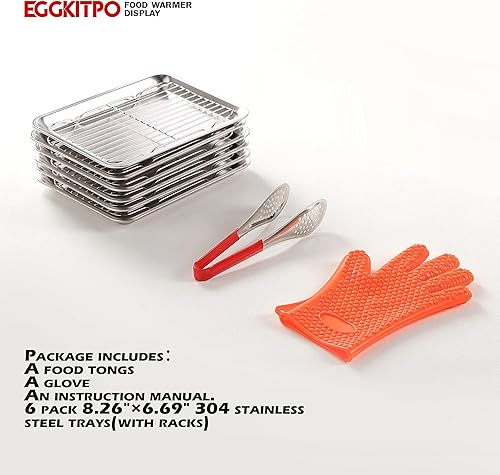Miniatura 7 de EGGKITPO Freidora eléctrica de encimera de 12L con cesta y EGGKITPO 3 niveles calentador de alimentos eléctricos comerciales