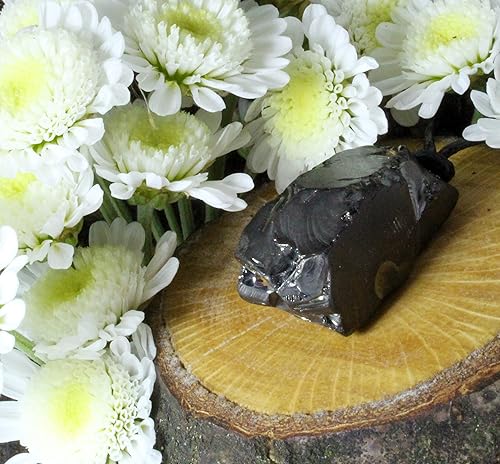 Miniatura 2 de Heka Naturals Shungite Crystal Necklace Pendant Healing Crystals & Chakra Necklace - Gemstone Accessory for Men & Women - Spiritual and Joyous Gifts