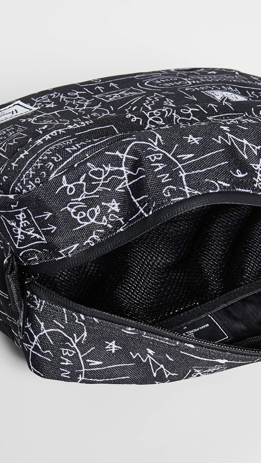 Herschel Supply Co. Men's x Basuiat Chapter Kit, Basquiat Beat Bop, Black, Print, One Size