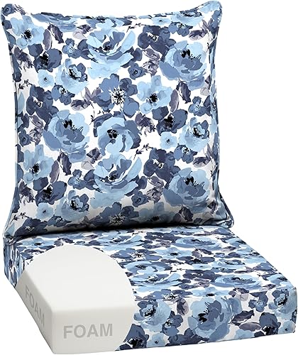 Miniatura 122 de Arden Selections Juego de cojines profundos para exteriores, 24 x 24 pulgadas, resistente al clima, a prueba de lluvia, resistente a la decoloración