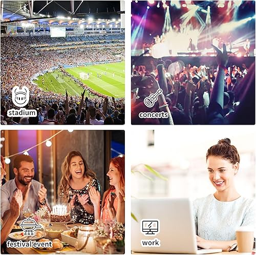 Miniatura 7 de Clear Bag Stadium Approved, Clear Crossbody Purse Bag with Adjustable Shoulder Strap for Concerts Sports Festivals