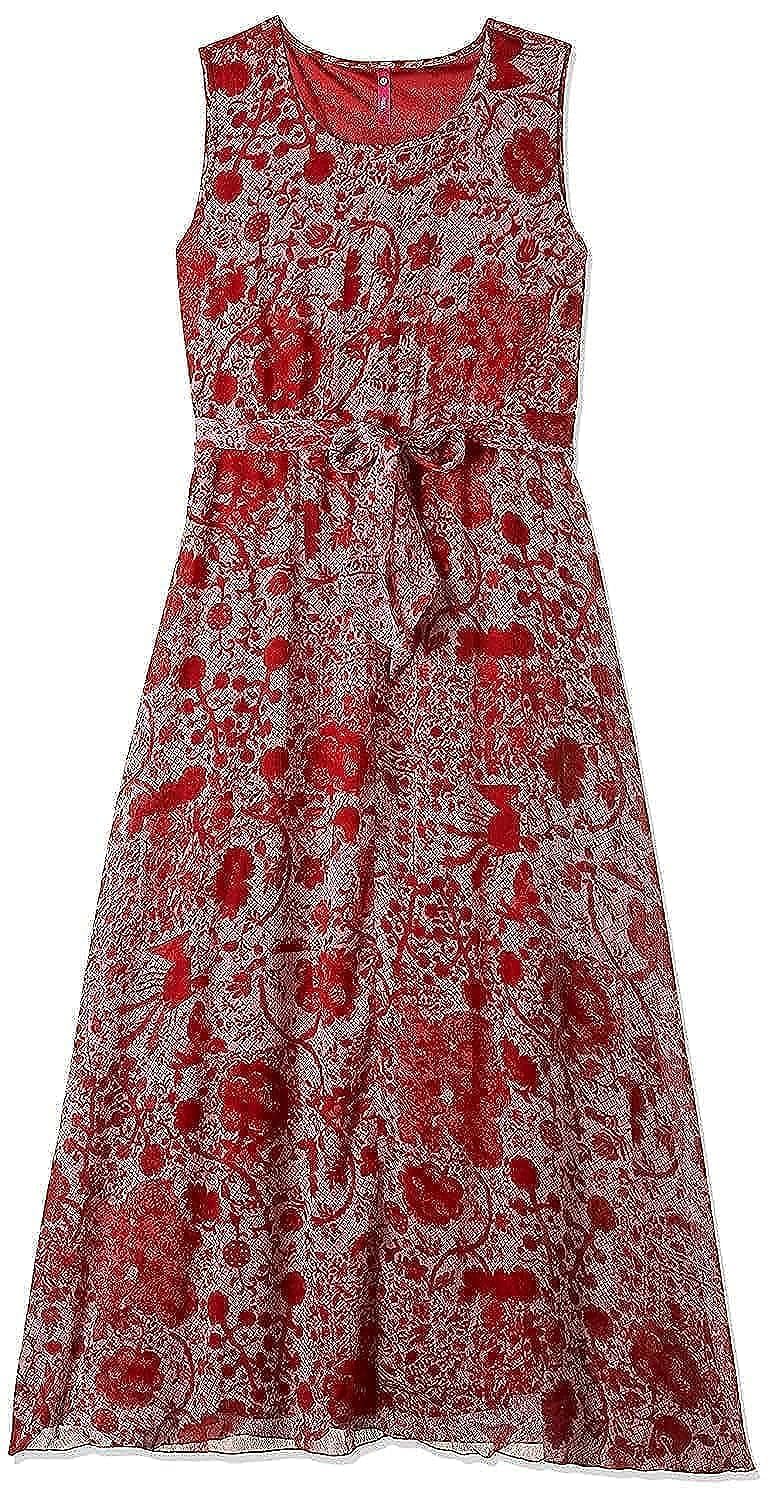 styleville.inPolyester Fit And Flare Casual Dress (FSDRFN501215_Red_Extra Large)