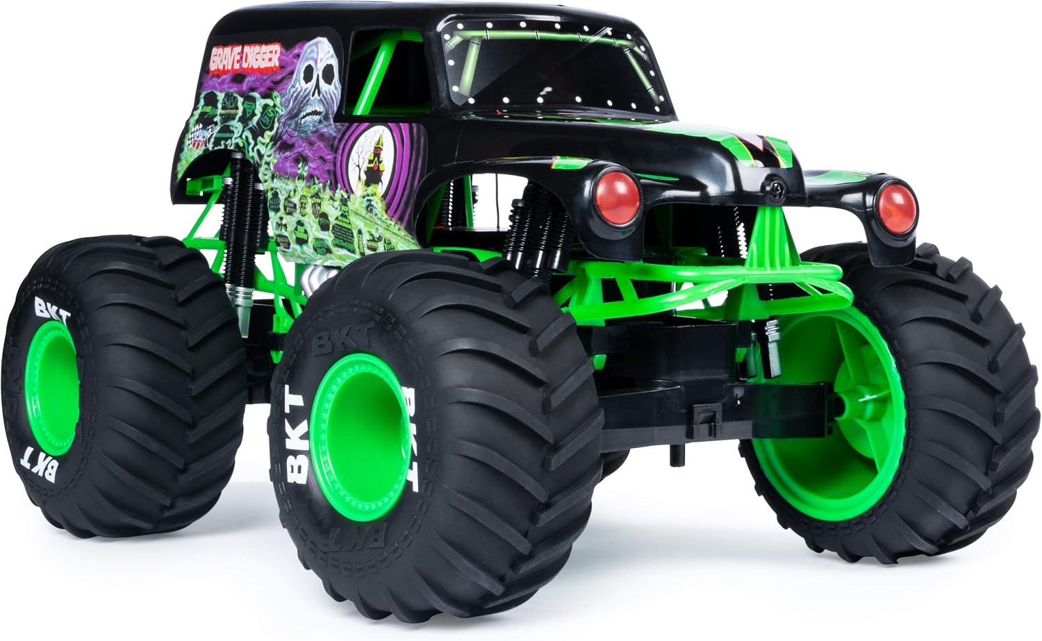 Monster Jam, Official Grave Digger Remote Control Monster Truck, 1:10 Scale, with Lights and Sounds, for Ages 4 and Up
