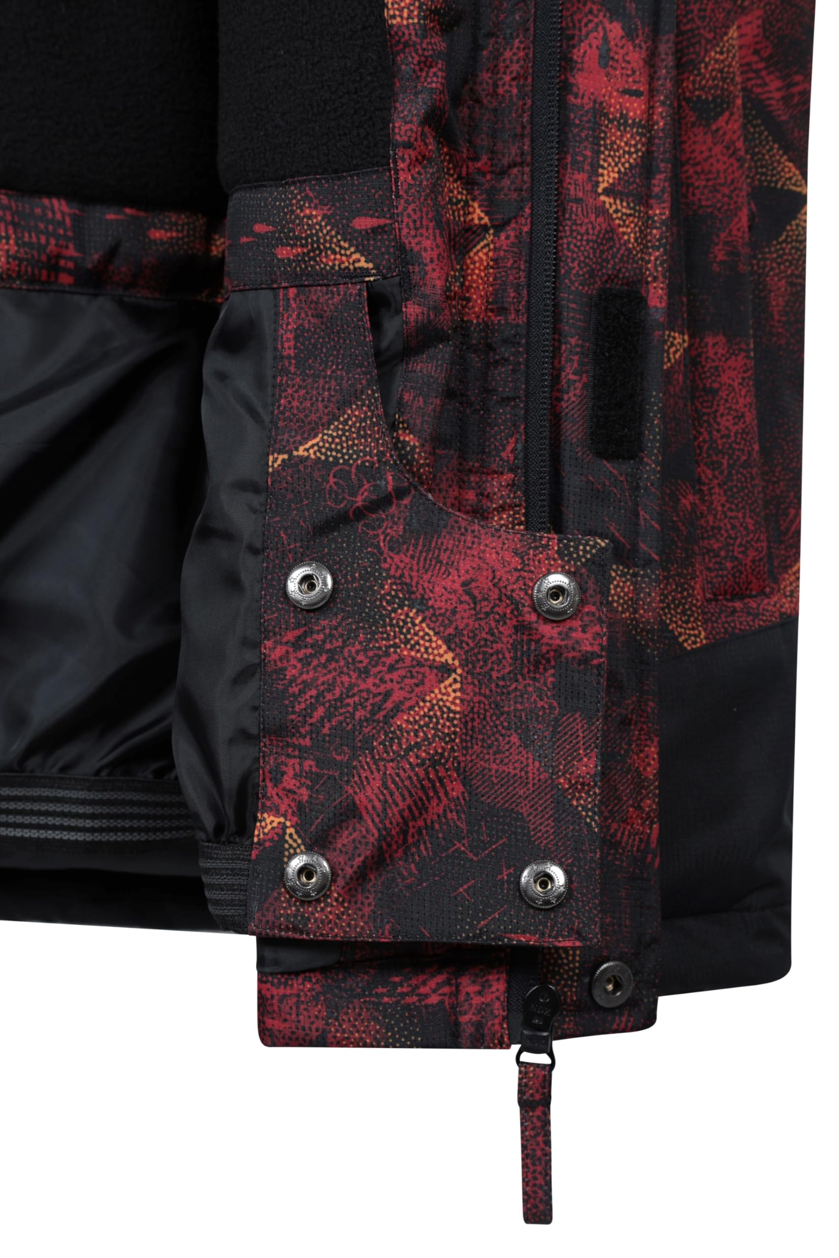 Mountain Warehouse Dusk Skijacke für Herren - Wasserbeständige Snowboardjacke, Fleecefutter, Schneerock, Kapuze und Bündchen zum Verstellen - Ideale Winterjacke