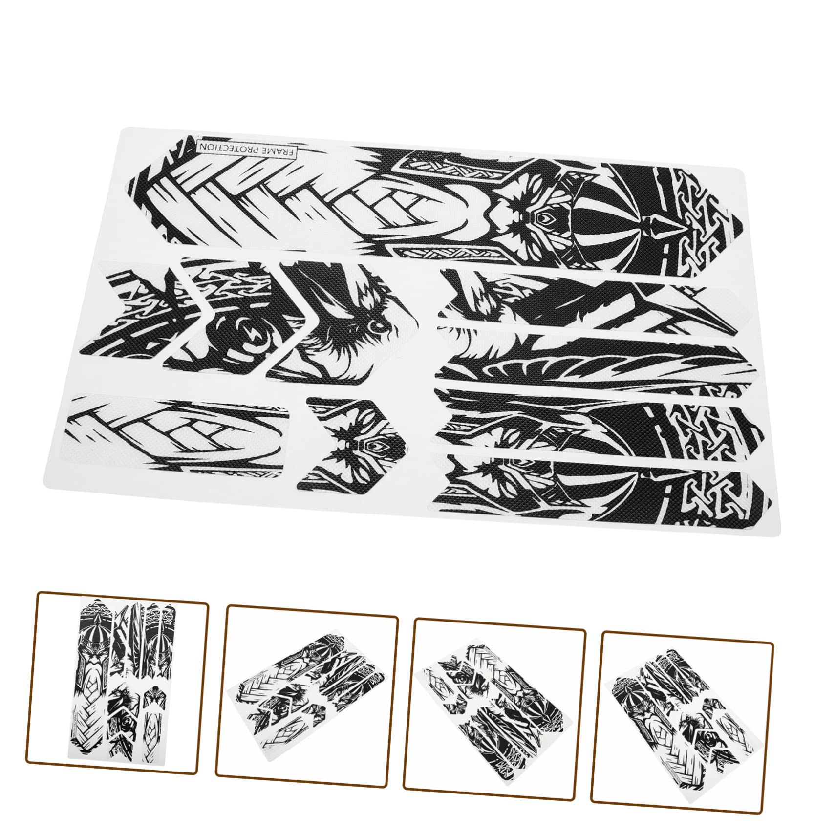 YARNOW 3pièces Film Transparent pour Cadre De Vélo Autocollant Aux Rayures pour Et Étanche Compatible avec Types De Vélos