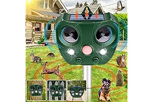 Solar Ultrasonic Animal Repeller, 2024 Upgraded Outdoor Animal Control Device