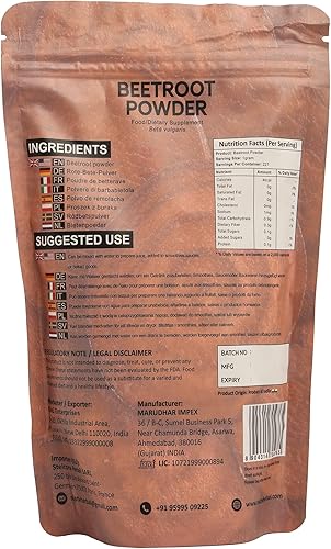 Miniatura 4 de SVATV Polvo de raíz de remolacha, refuerzo de óxido nítrico natural, superalimento en polvo para energía natural, 8.01 oz, 8 onzas, media libra