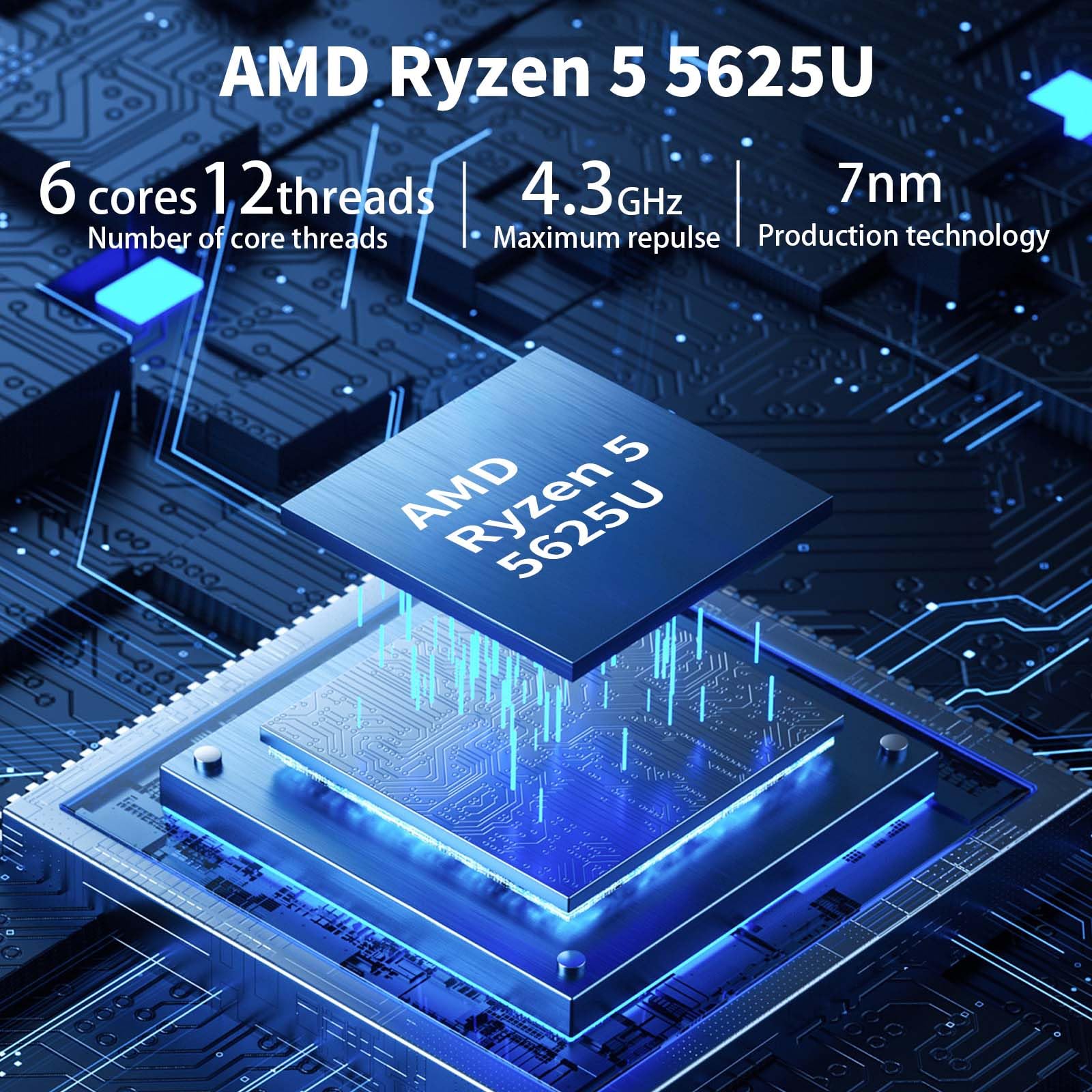 Amazon.co.jp: Binxarn Mini PC、AMD Ryzen 5 5625U (6C/12T、最大4.3