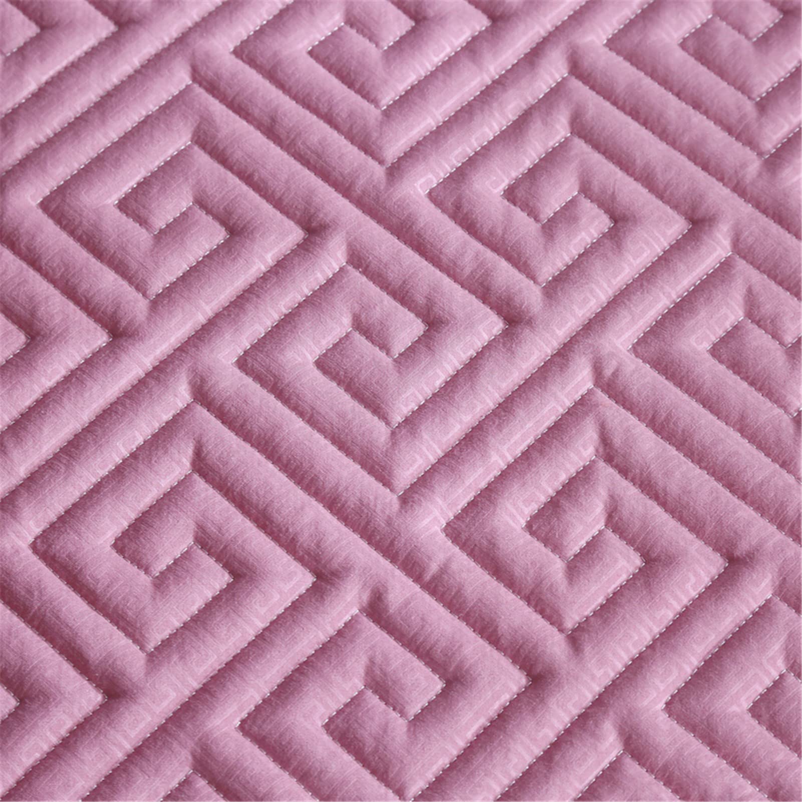 Protector Colchon, Home Protector de Colchón Acolchado, Cubrecolchón, De Fibra, Transpirable, Confortable, Cubre Colchón (Rosa Roja,EstáNdar 135x200cm)