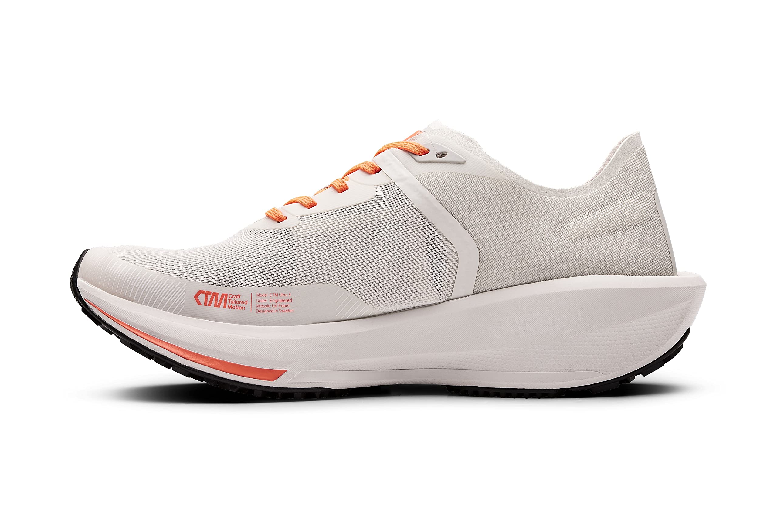 Craft Sportswear CTM Ultra 3 Scarpe da corsa da uomo, Ash White-shock, 42.5 EU