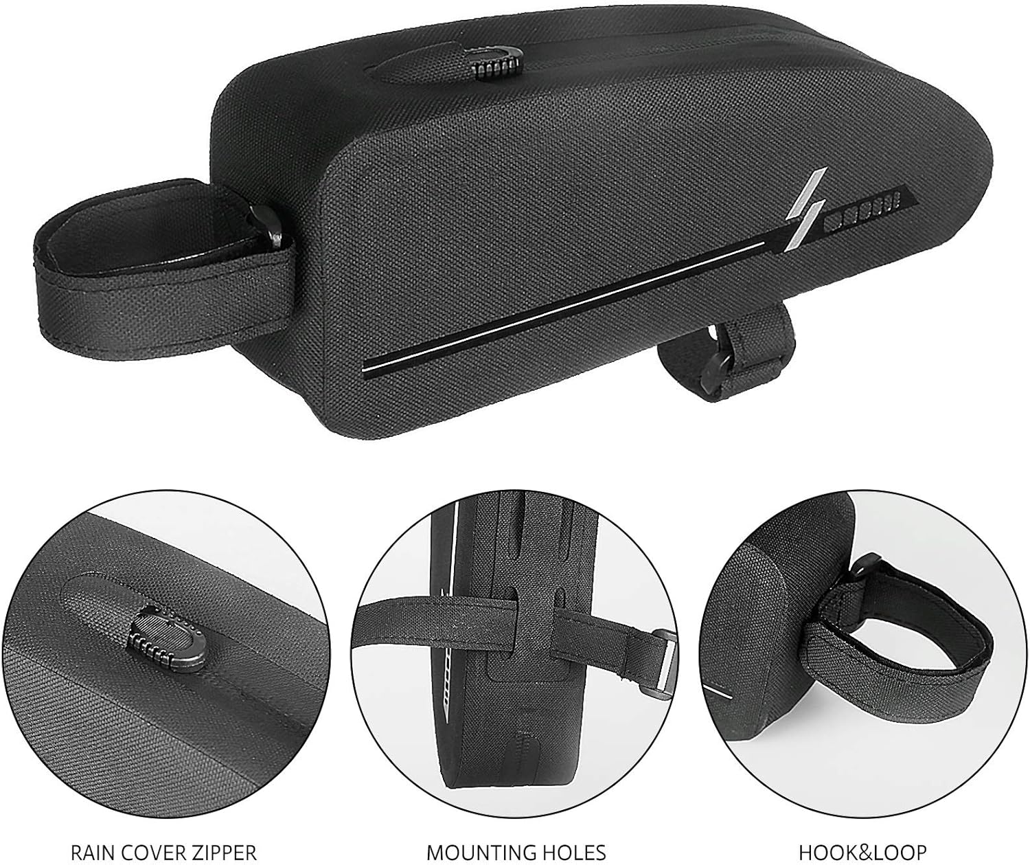 CbRSPORTS Bike Top Tube Bag Fully Waterproof Bicycle Front Frame Energy Bag Cycling Accessories Pack Fuel-Tank Bag Bike Phone Bag Pouch 840D for Riding Mountain Road Racing Touring : Sports & Outdoors