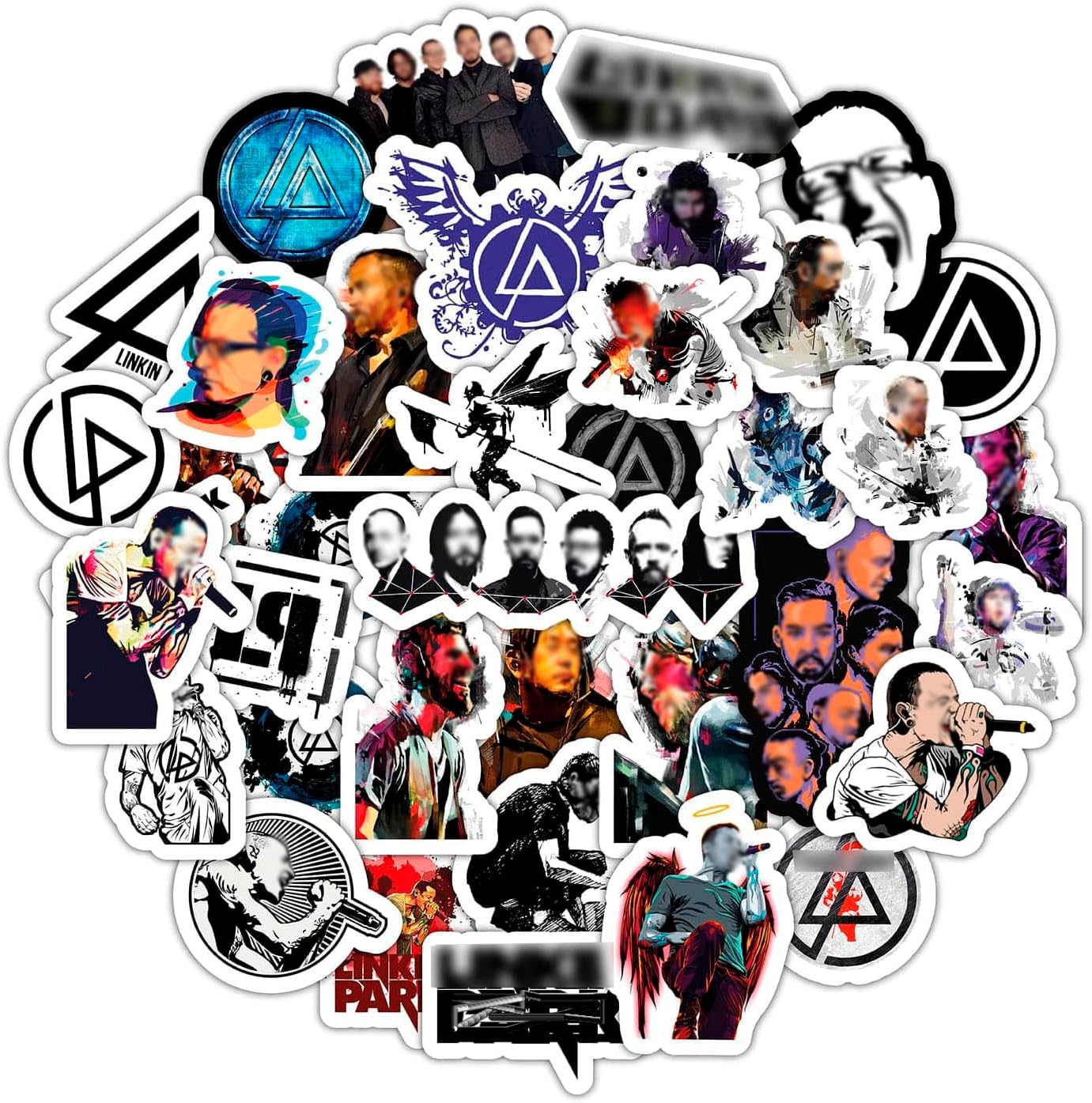 36Pcs Rock Stickers, Band Stickers for Adults, Rock Decals, Nu Metal Music Decals