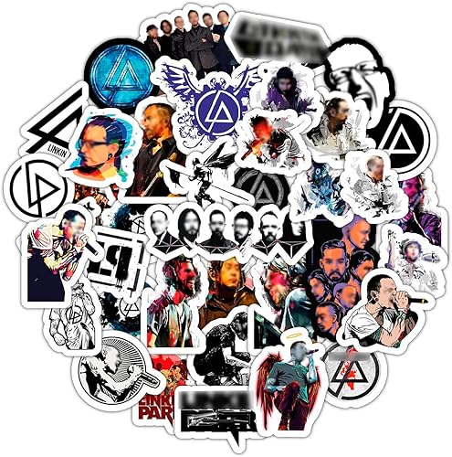 BulbaCraft 36 calcomanías de rock, calcomanías de banda para adultos, calcomanías de rock, calcomanías de metal nu