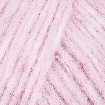 Baby Alpaca and Merino Wool Yarn, 4 Medium, Worsted, Aran, Drops Air, 1.8 Ounce 164 Yards 08 Light Pink