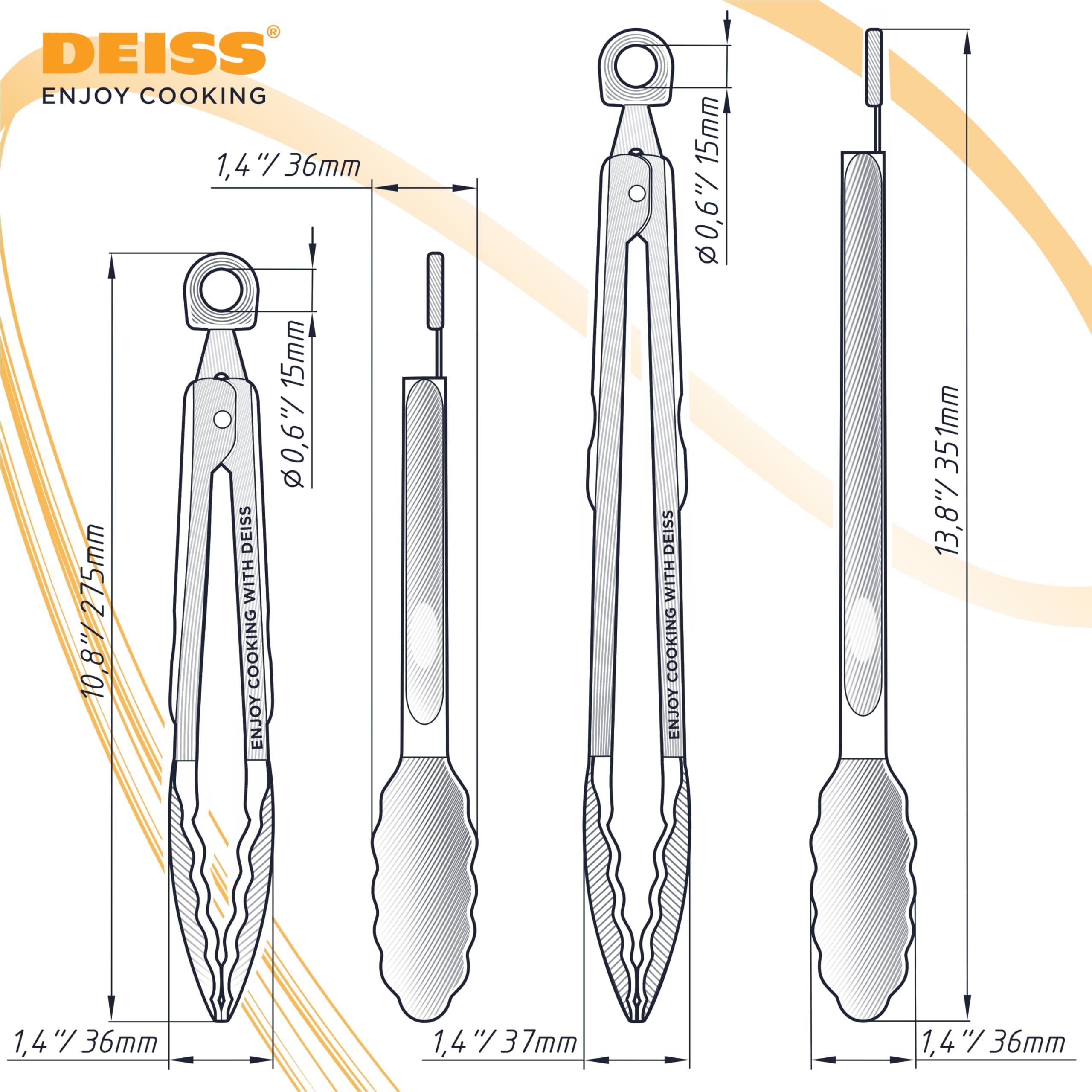PRO Pinzas de cocina con puntas de silicona, pinzas de cocina para cocinar, barbacoa, freidora de aire, pinzas de silicona resistentes al calor, pinzas de silicona para utensilios de cocina 9