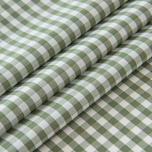 Miniatura 9 de maxmill Mantel a cuadros resistente a las manchas, impermeable, resistente a las arrugas, lavable, de peso pesado, mantel de cocina a cuadros para