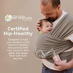 Boba Baby Wrap Carrier – Original Baby Sling Carrier for Newborns (7–35 lbs), Soft, Secure, Hands-Free & Ergonomic, Ideal for Comfortable Bonding, New Parents (Grey)