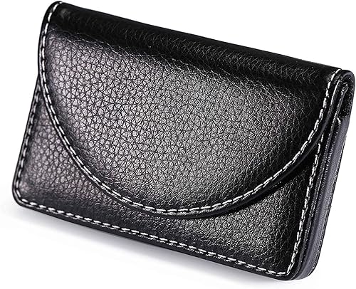 Miniatura 2 de Funda de piel para tarjetas con cierre magnético, Piel Negro