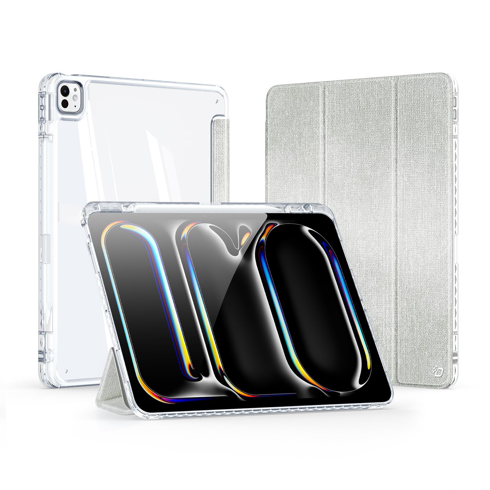 Coque iPad Pro 13 2024 avec support double position pour le bureau - 8