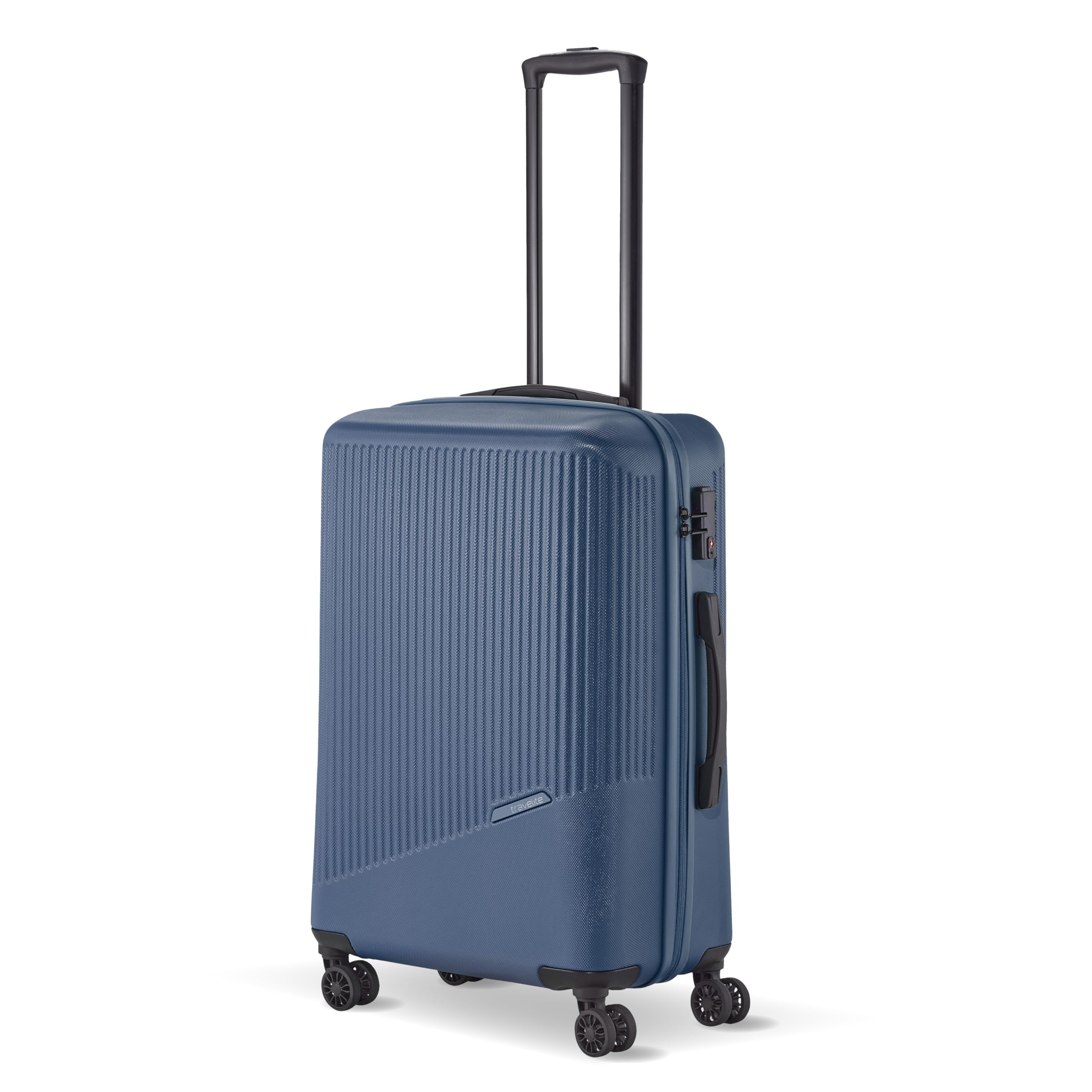 Travelite 4-Rad Hartschalenkoffer mittelgroß 65 Liter, Gepäck Serie Bali: ABS Hartschalen Trolley mit TSA Kombinationsschloss, 67 cm