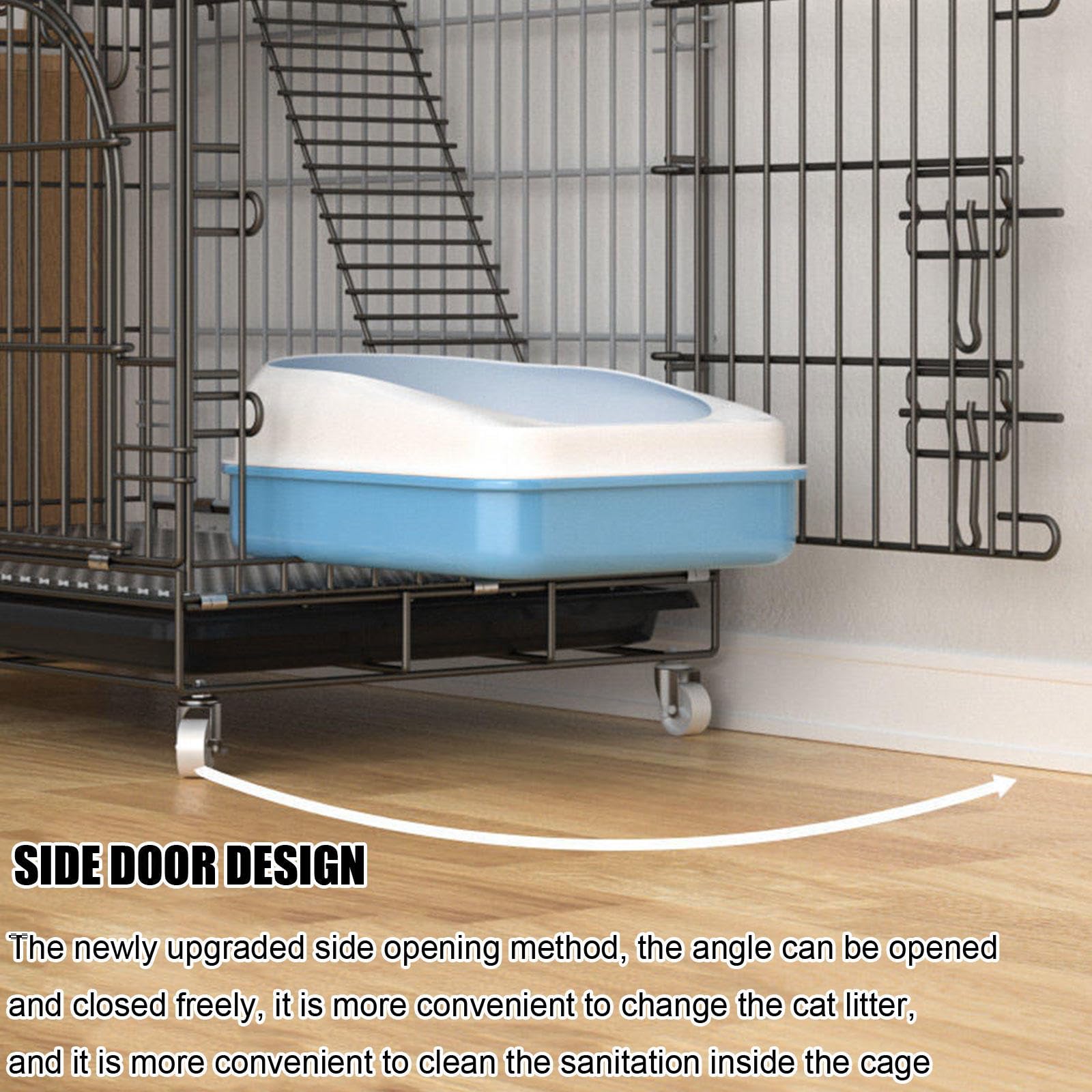 Amazon.co.jp: 大型猫用ケージ 折りたたみ可能な金属ワイヤー猫