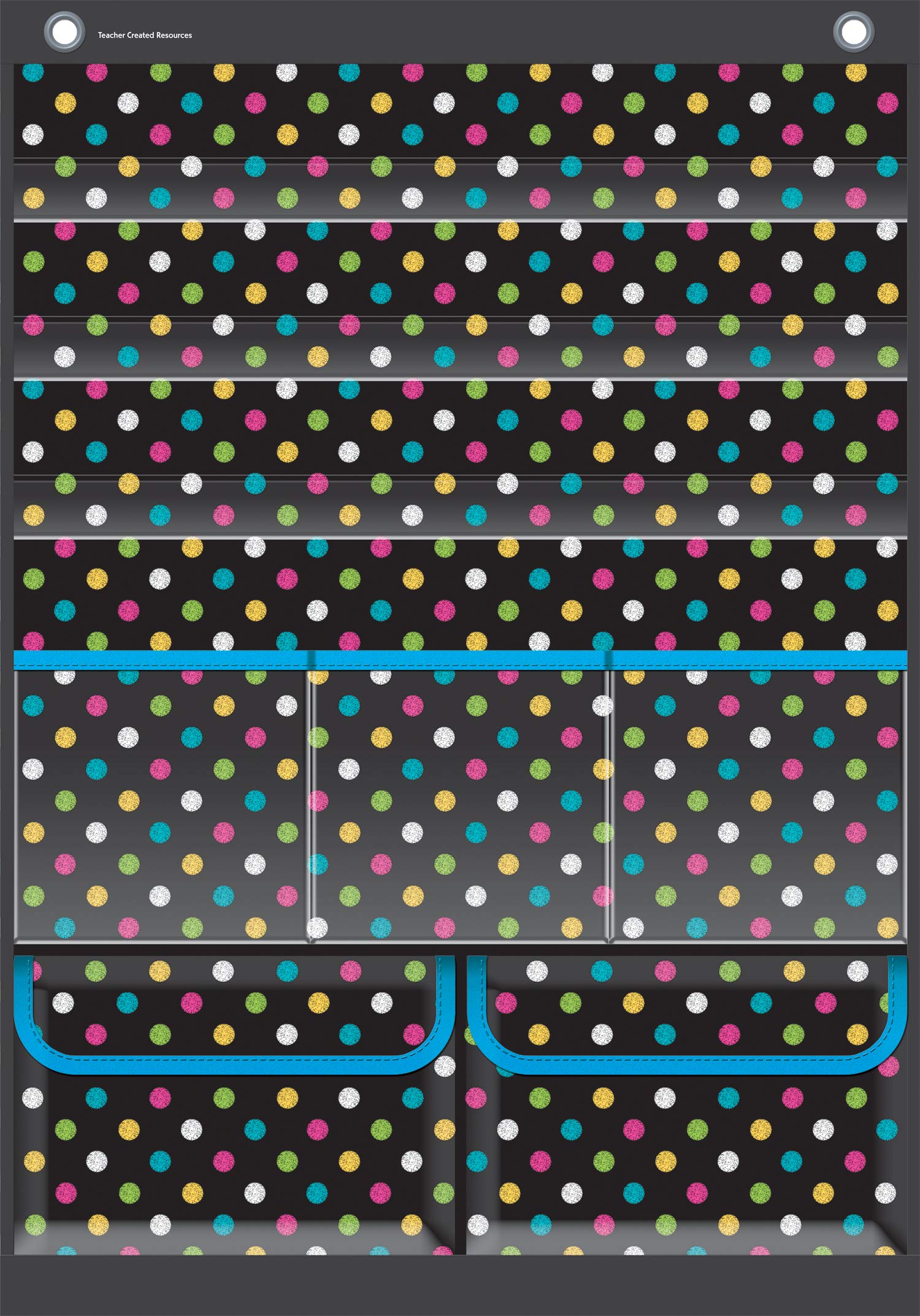 Teacher Created Resources Chalkboard Brights Place Value Pocket Chart (TCR20804) - Image 2